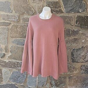 Beach Mauve Bell Sleeve Sweater Size Small